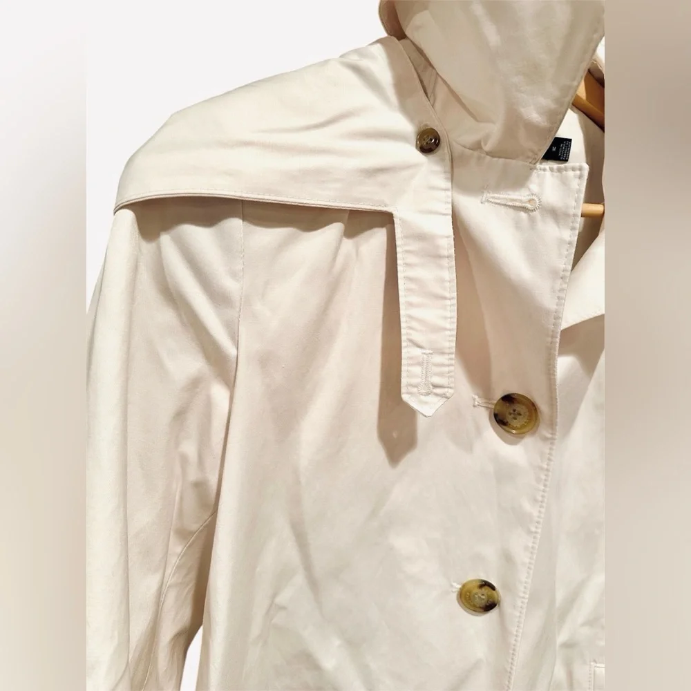 Lauren Ralph Lauren Balmacaan Hooded Raincoat - Picture 3 of 15